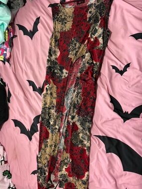 Vintage Y2K Tunic Dress With Front Slit